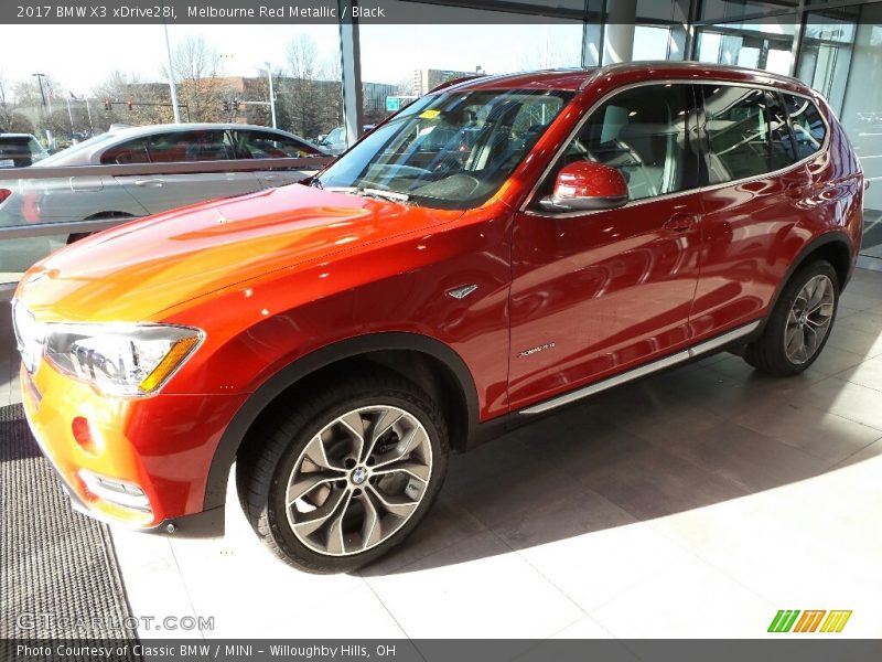 Melbourne Red Metallic / Black 2017 BMW X3 xDrive28i