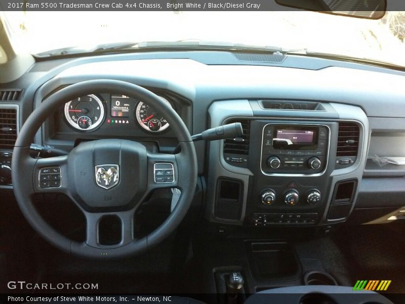 Bright White / Black/Diesel Gray 2017 Ram 5500 Tradesman Crew Cab 4x4 Chassis