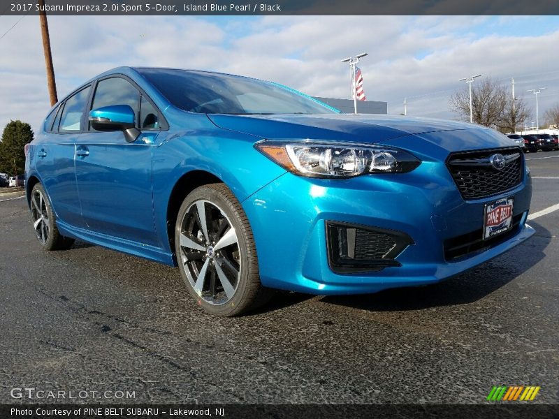 Island Blue Pearl / Black 2017 Subaru Impreza 2.0i Sport 5-Door