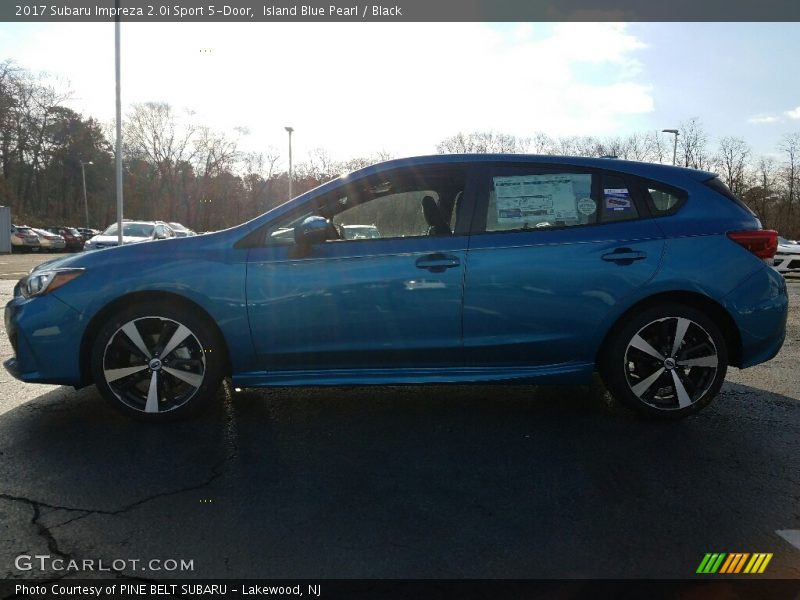 Island Blue Pearl / Black 2017 Subaru Impreza 2.0i Sport 5-Door
