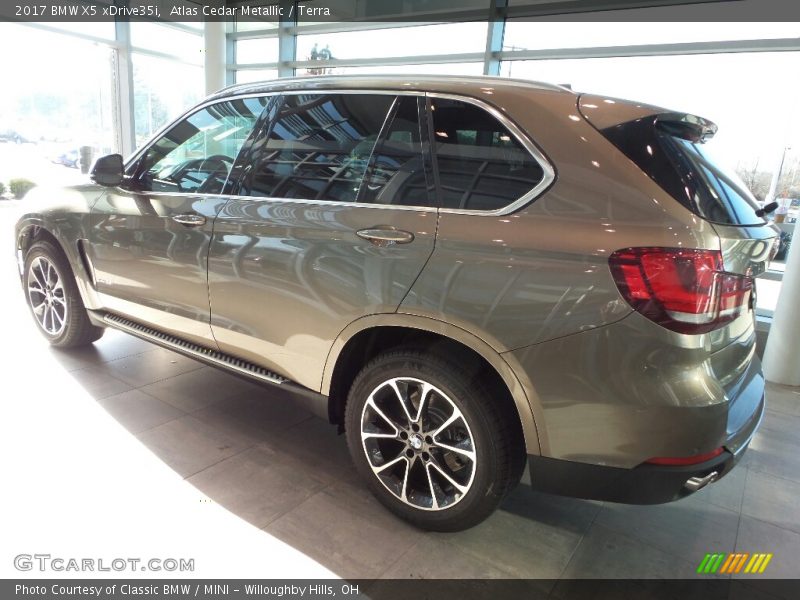 Atlas Cedar Metallic / Terra 2017 BMW X5 xDrive35i