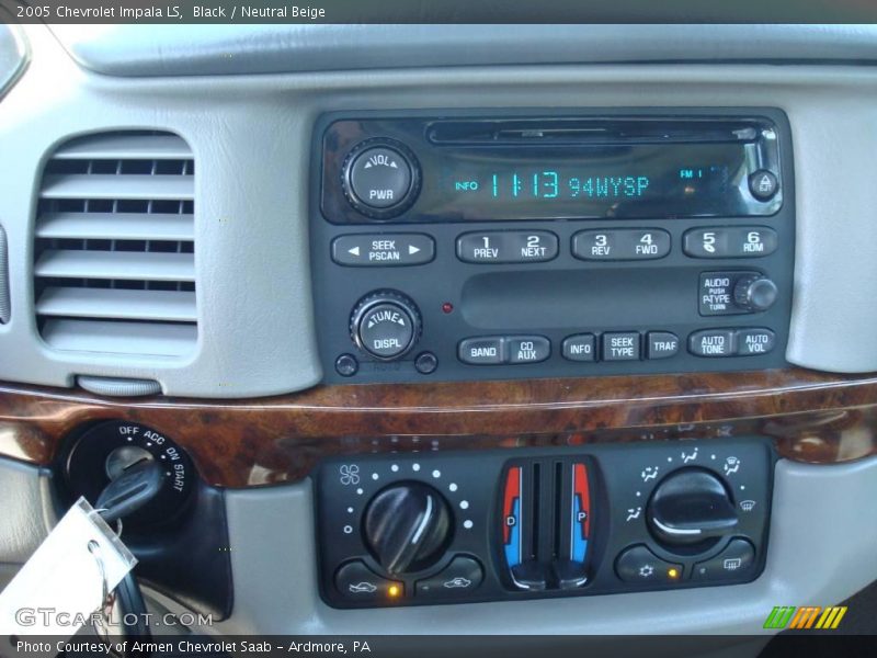 Black / Neutral Beige 2005 Chevrolet Impala LS