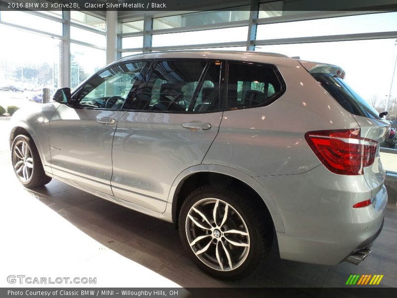 Glacier Silver Metallic / Black 2016 BMW X3 xDrive28i