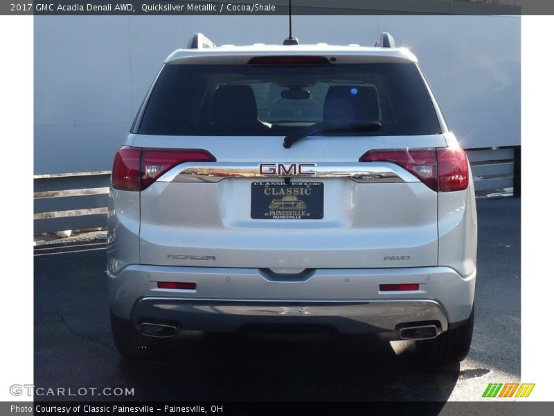 Quicksilver Metallic / Cocoa/Shale 2017 GMC Acadia Denali AWD