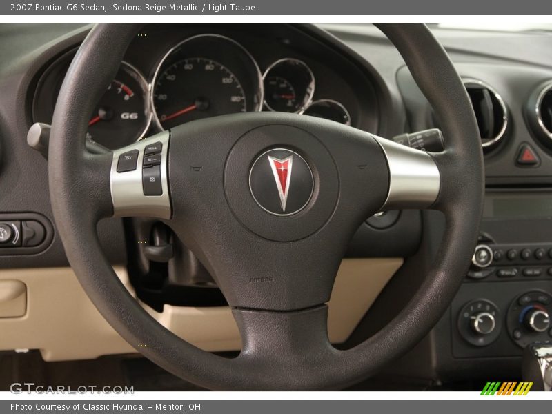 Sedona Beige Metallic / Light Taupe 2007 Pontiac G6 Sedan
