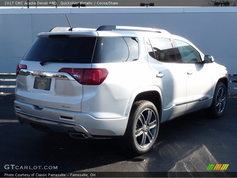 Quicksilver Metallic / Cocoa/Shale 2017 GMC Acadia Denali AWD