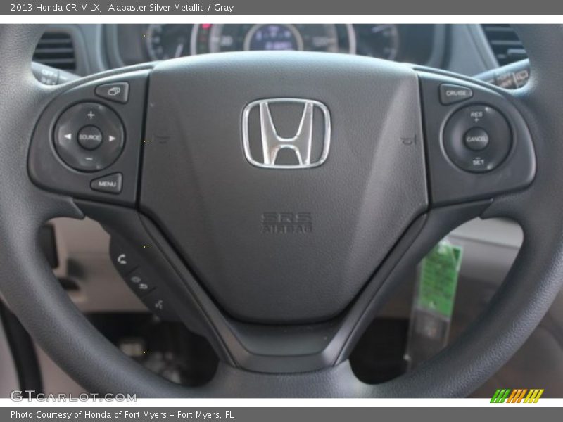 Alabaster Silver Metallic / Gray 2013 Honda CR-V LX