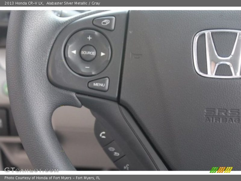 Alabaster Silver Metallic / Gray 2013 Honda CR-V LX