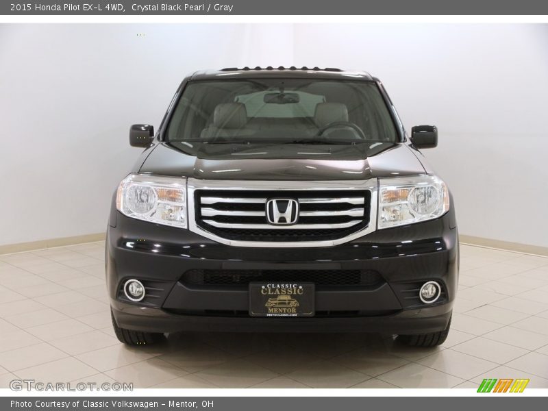 Crystal Black Pearl / Gray 2015 Honda Pilot EX-L 4WD