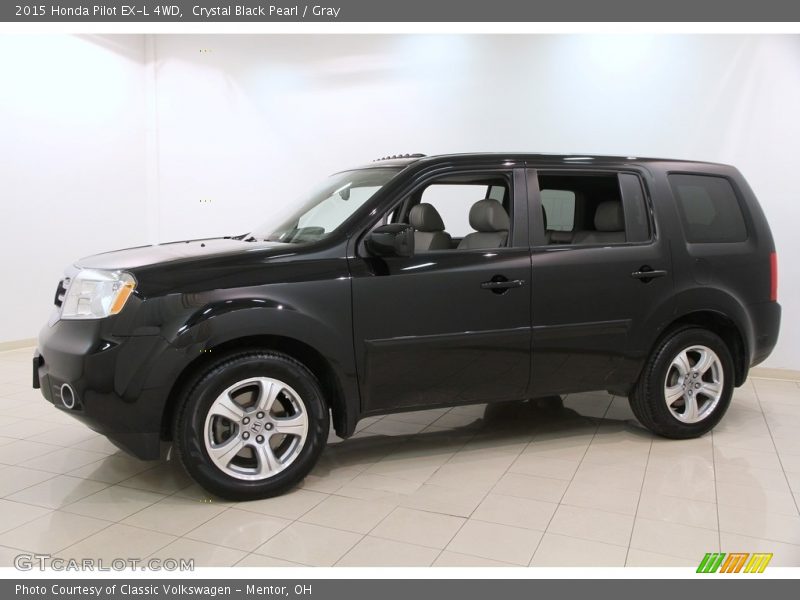 Crystal Black Pearl / Gray 2015 Honda Pilot EX-L 4WD