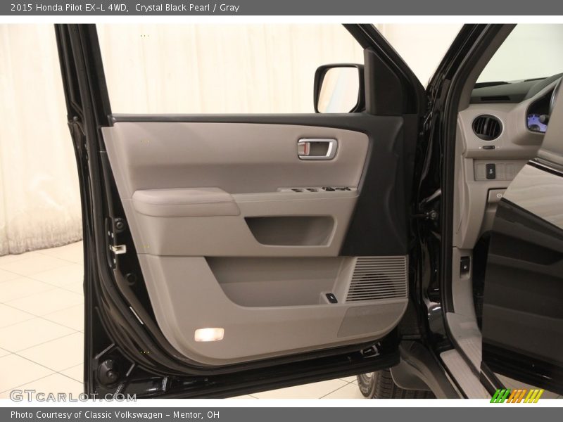 Crystal Black Pearl / Gray 2015 Honda Pilot EX-L 4WD
