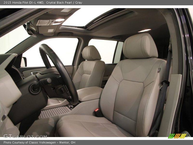 Crystal Black Pearl / Gray 2015 Honda Pilot EX-L 4WD
