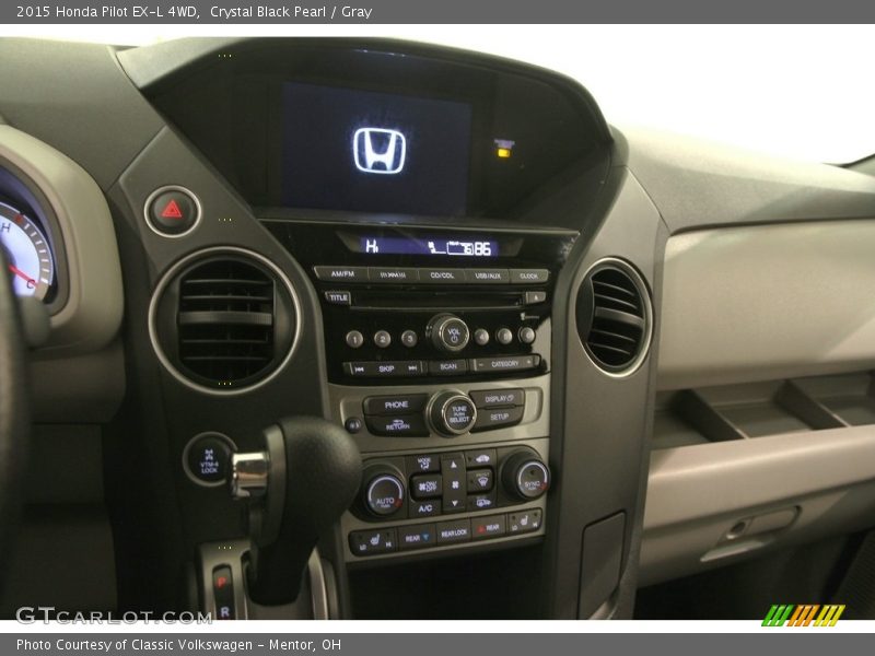 Crystal Black Pearl / Gray 2015 Honda Pilot EX-L 4WD