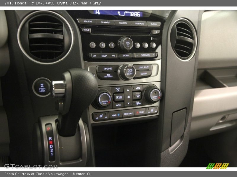 Crystal Black Pearl / Gray 2015 Honda Pilot EX-L 4WD