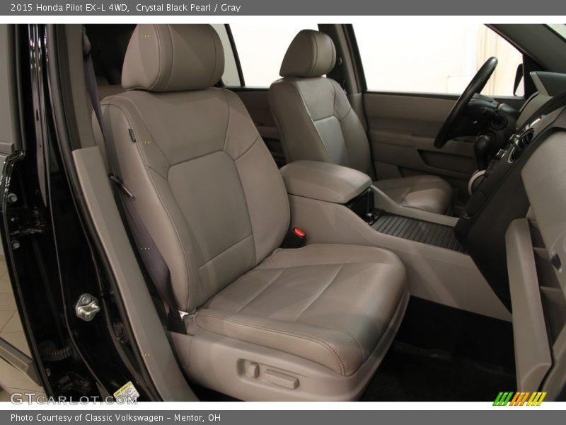 Crystal Black Pearl / Gray 2015 Honda Pilot EX-L 4WD