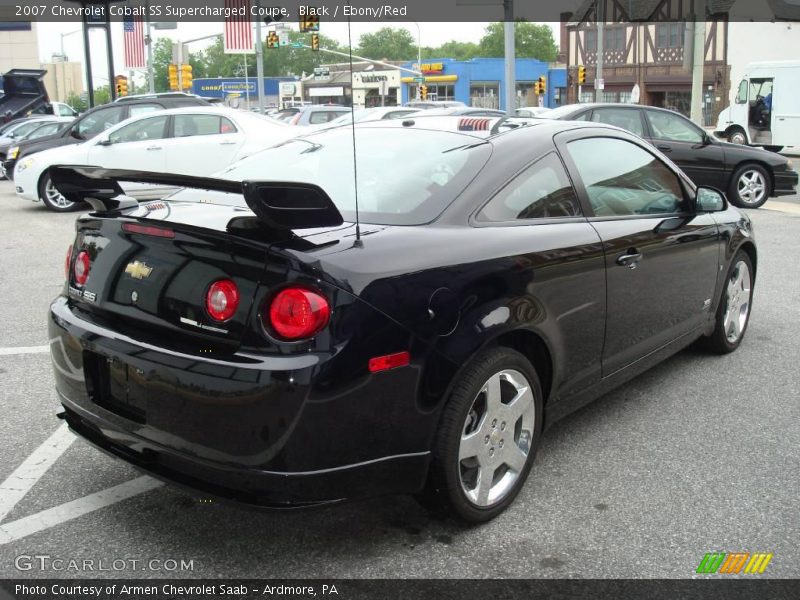 Black / Ebony/Red 2007 Chevrolet Cobalt SS Supercharged Coupe