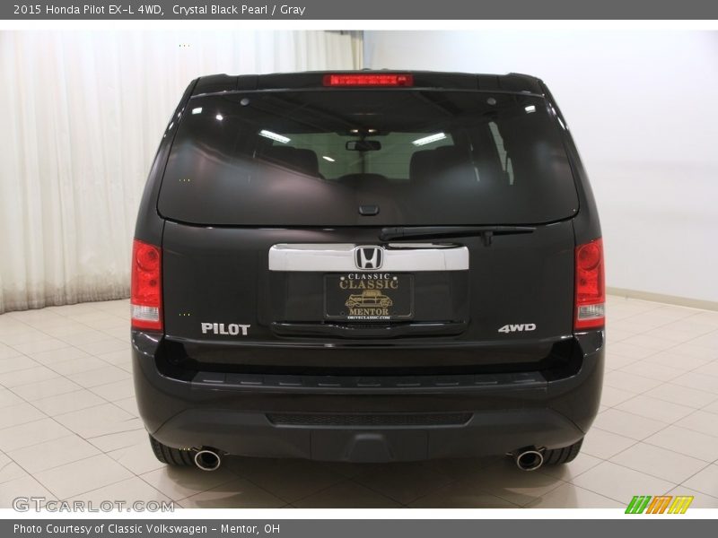 Crystal Black Pearl / Gray 2015 Honda Pilot EX-L 4WD