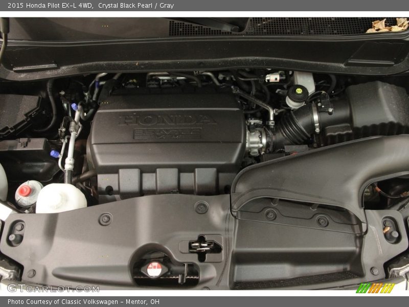 Crystal Black Pearl / Gray 2015 Honda Pilot EX-L 4WD