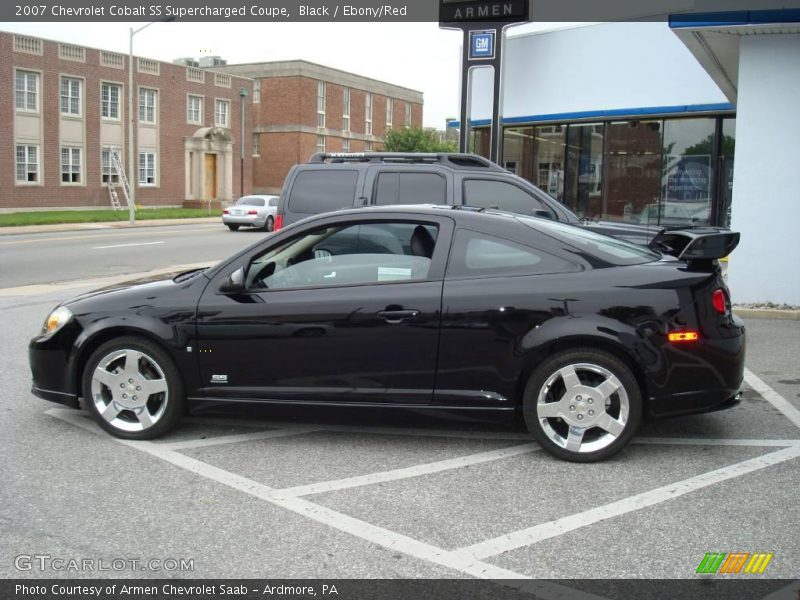 Black / Ebony/Red 2007 Chevrolet Cobalt SS Supercharged Coupe