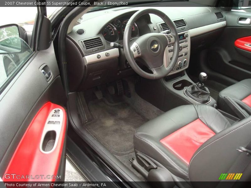 Black / Ebony/Red 2007 Chevrolet Cobalt SS Supercharged Coupe