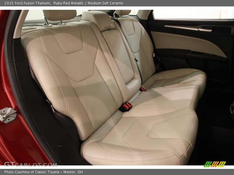 Ruby Red Metallic / Medium Soft Ceramic 2015 Ford Fusion Titanium