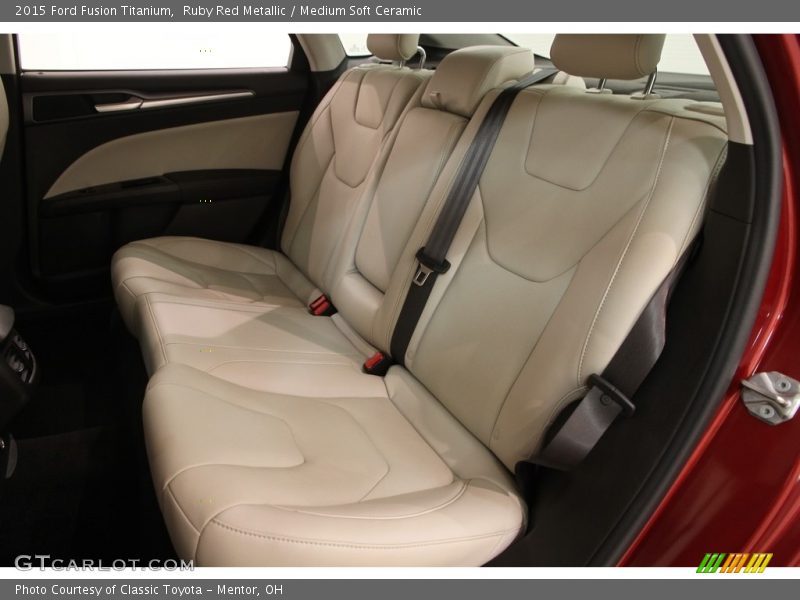 Ruby Red Metallic / Medium Soft Ceramic 2015 Ford Fusion Titanium