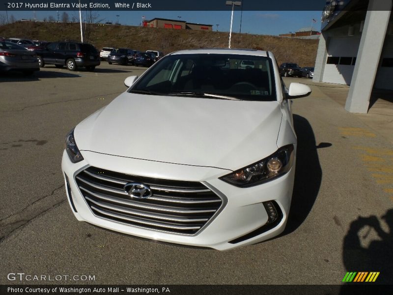 White / Black 2017 Hyundai Elantra Value Edition