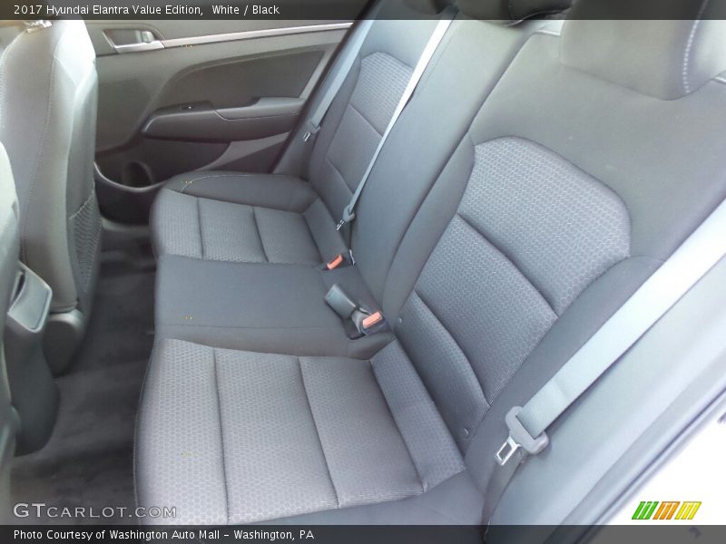 White / Black 2017 Hyundai Elantra Value Edition