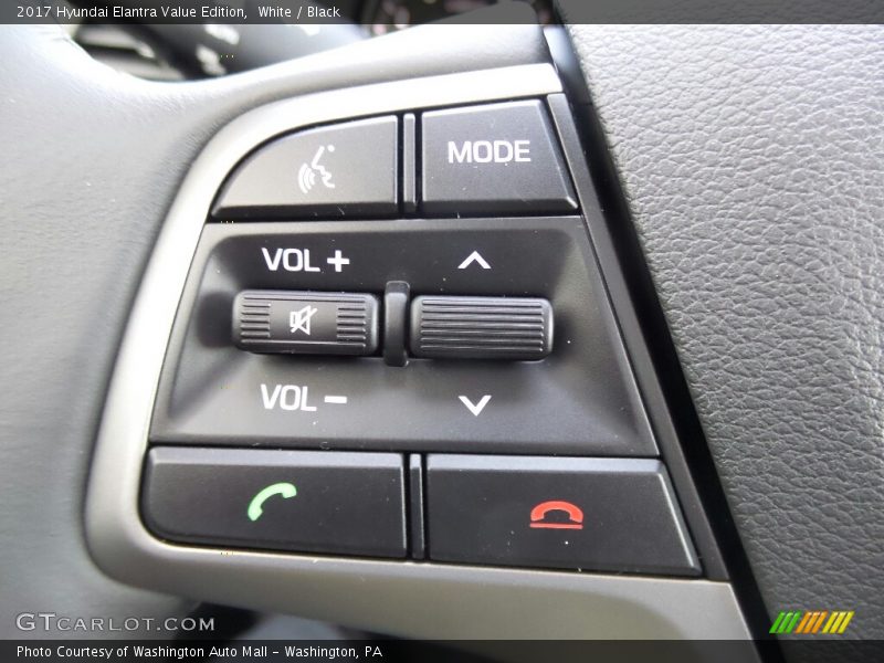 White / Black 2017 Hyundai Elantra Value Edition