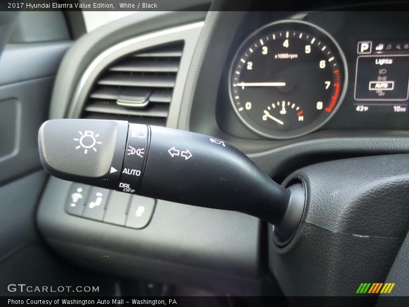 White / Black 2017 Hyundai Elantra Value Edition