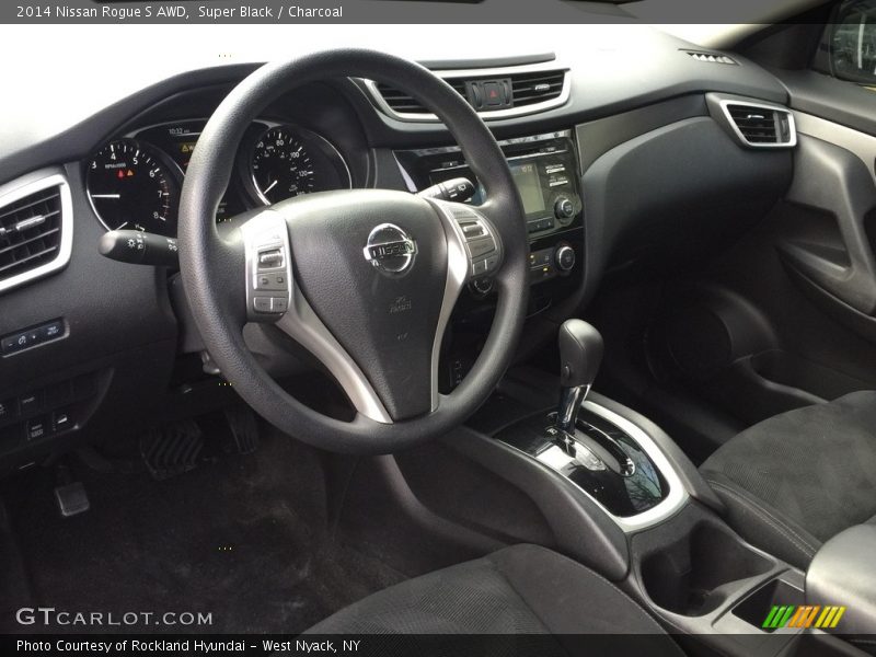 Super Black / Charcoal 2014 Nissan Rogue S AWD
