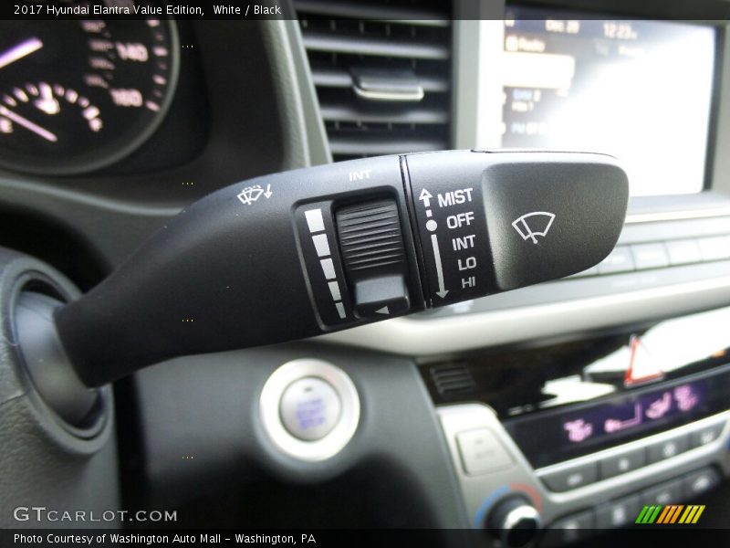 White / Black 2017 Hyundai Elantra Value Edition