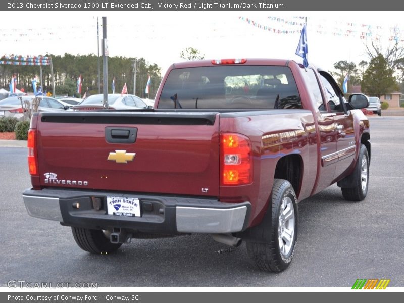 Victory Red / Light Titanium/Dark Titanium 2013 Chevrolet Silverado 1500 LT Extended Cab