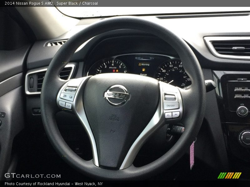 Super Black / Charcoal 2014 Nissan Rogue S AWD