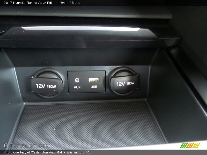White / Black 2017 Hyundai Elantra Value Edition