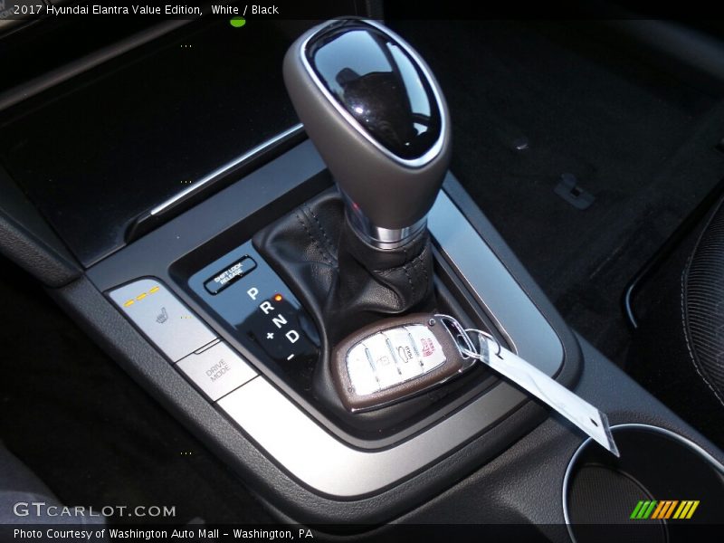 White / Black 2017 Hyundai Elantra Value Edition