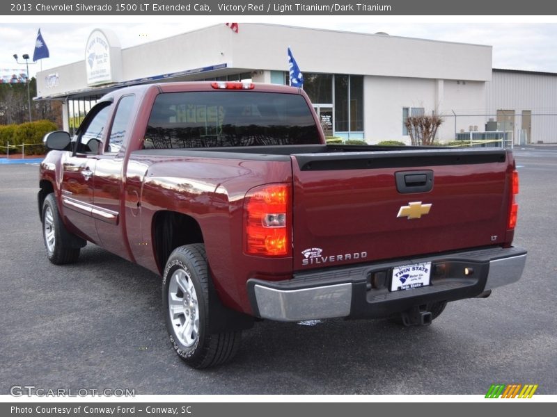 Victory Red / Light Titanium/Dark Titanium 2013 Chevrolet Silverado 1500 LT Extended Cab
