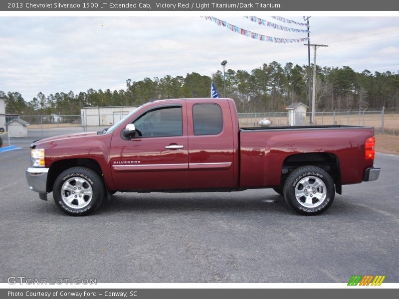 Victory Red / Light Titanium/Dark Titanium 2013 Chevrolet Silverado 1500 LT Extended Cab