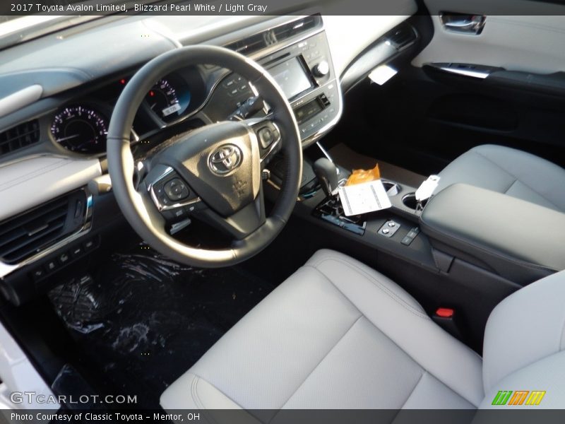 Blizzard Pearl White / Light Gray 2017 Toyota Avalon Limited