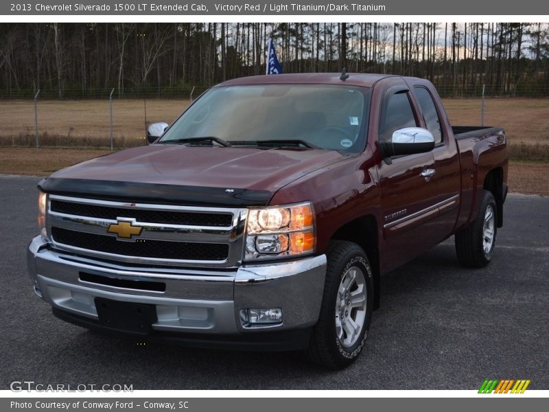 Victory Red / Light Titanium/Dark Titanium 2013 Chevrolet Silverado 1500 LT Extended Cab
