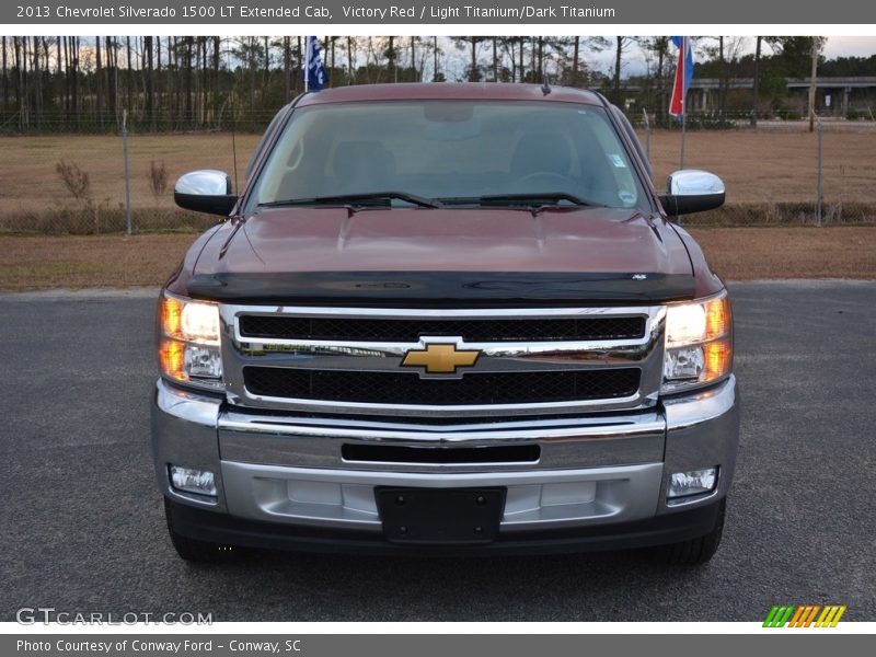 Victory Red / Light Titanium/Dark Titanium 2013 Chevrolet Silverado 1500 LT Extended Cab