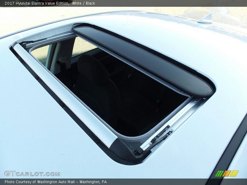 White / Black 2017 Hyundai Elantra Value Edition
