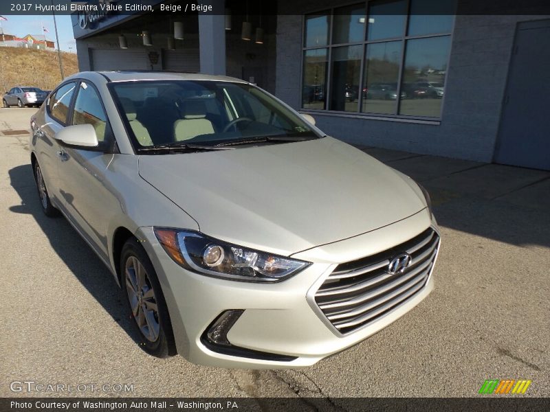 Beige / Beige 2017 Hyundai Elantra Value Edition