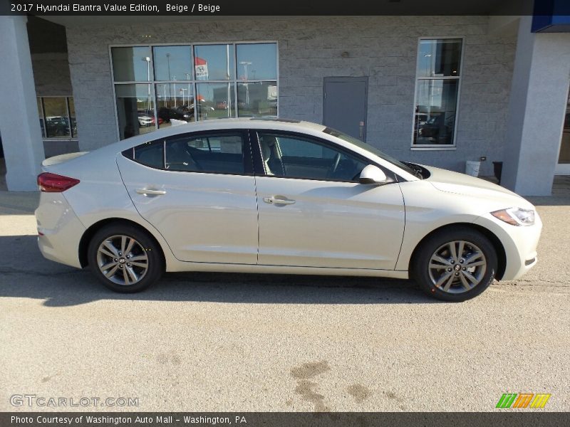 Beige / Beige 2017 Hyundai Elantra Value Edition