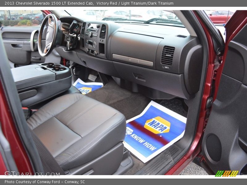 Victory Red / Light Titanium/Dark Titanium 2013 Chevrolet Silverado 1500 LT Extended Cab