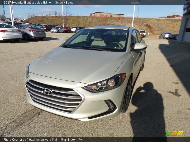 Beige / Beige 2017 Hyundai Elantra Value Edition