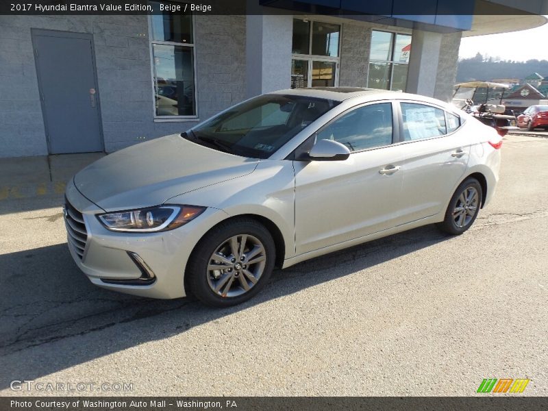 Beige / Beige 2017 Hyundai Elantra Value Edition