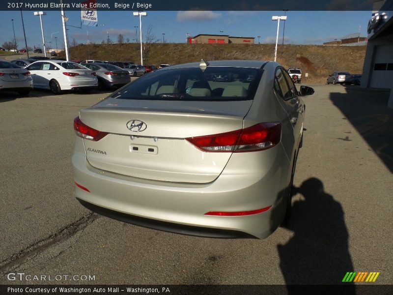 Beige / Beige 2017 Hyundai Elantra Value Edition
