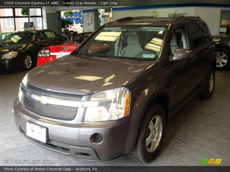 Granite Gray Metallic / Light Gray 2008 Chevrolet Equinox LT AWD