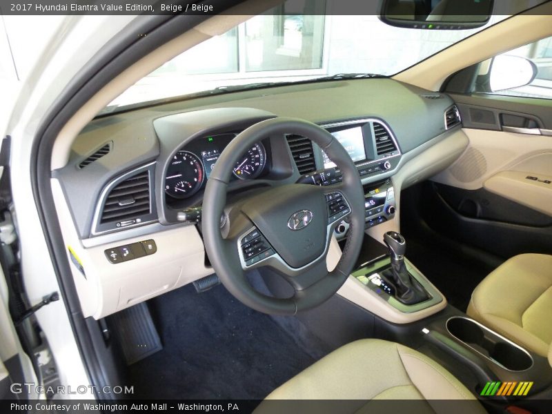 Beige / Beige 2017 Hyundai Elantra Value Edition